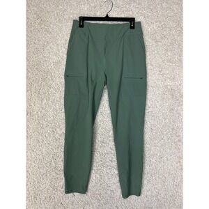 Fabletics Hybrid Cargo Slim Fit Pants Womens Large Green Pull On Athleisure